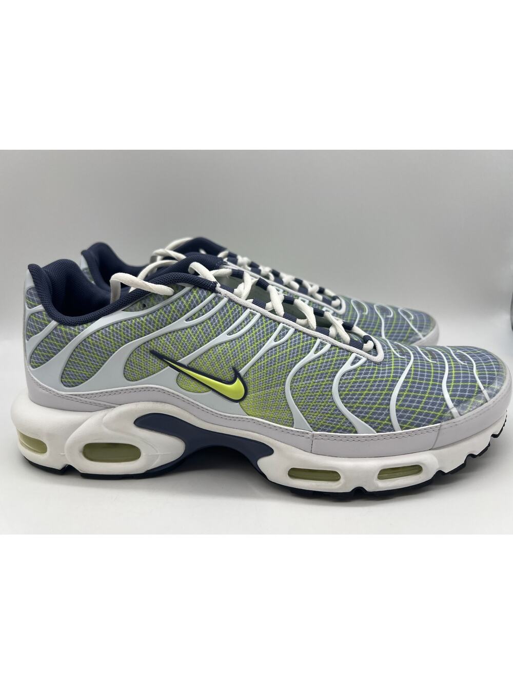 Nike Air Max Plus Pebble Grey Lime HV6227-001 Men's Size 13 New